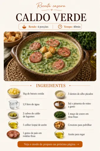 Caldo verde — ingredientes