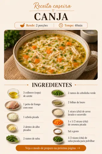 Canja — ingredientes