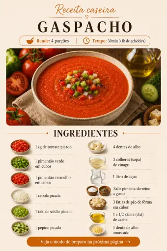 Gaspacho — ingredientes